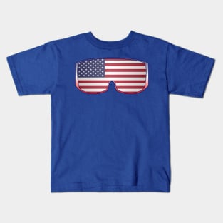 US Ski Goggles Kids T-Shirt